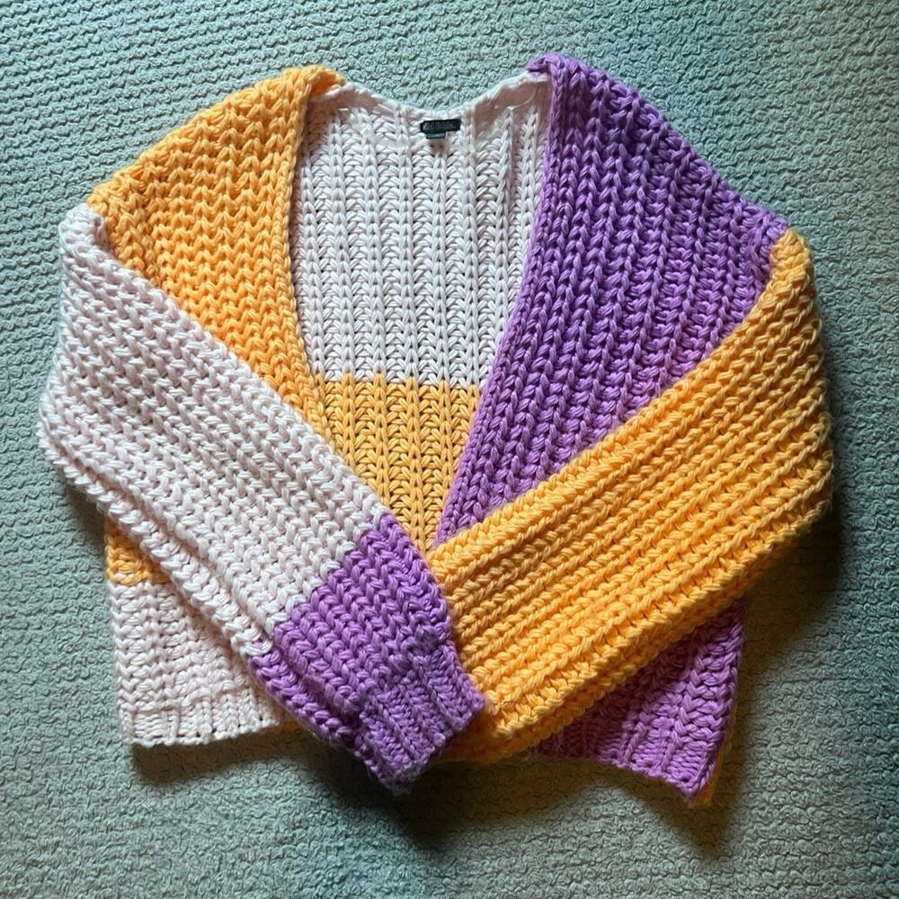Wild Fable Colorblock Knitted Cardigan